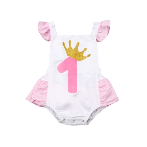 Newborn Kids Baby Girls Summer Clothes 1st