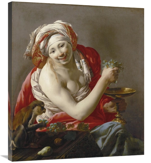 Global Gallery GCS-459884-36-142 36 in. Bacchante with An Ape Art Prin