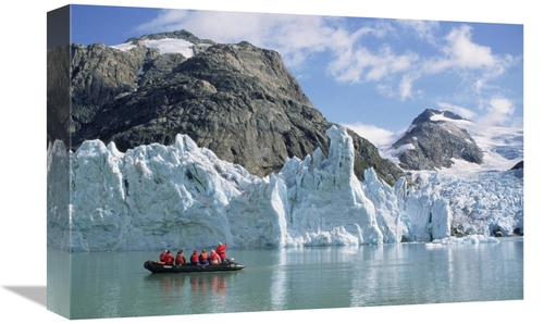 Global Gallery GCS-451347-1218-142 12 x 18 in. Tourists At Glacier&#44