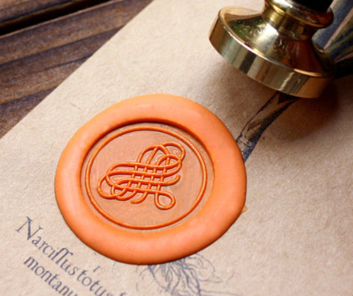 Filigree Heart Metal Stamp / Wedding Wax Seal Stamp / Sealing