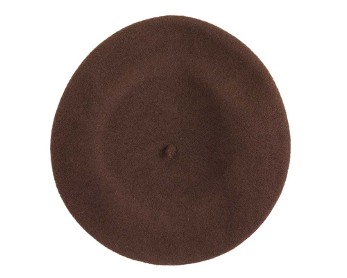 Brown wool WOOLMARK french beret