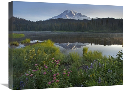 Global Gallery GCS-396890-1824-142 18 x 24 in. Mount Rainier & Reflect