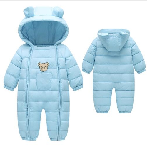 new born Baby rompers girl Winter Snow Wear Thick