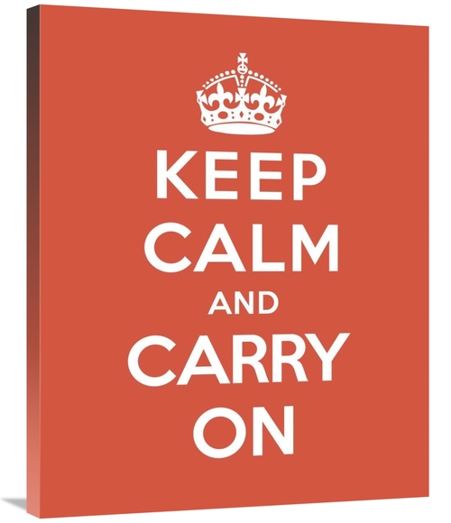 Global Gallery GCS-371966-2835-142 28 x 35 in. Keep Calm & Carry on - 