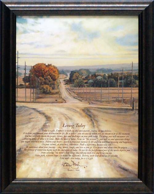 Artistic Reflections Bon03 15 x 19 in. Living Today Bonnie Mohrs Inspi