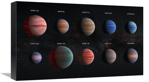 Global Gallery GCS-460940-22-142 22 in. Artist Impression of Hot Jupit