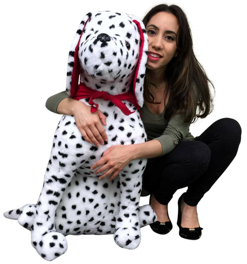 American Made Giant Stuffed Dalmatian 36 Inch Soft Big Plush Fire Dog