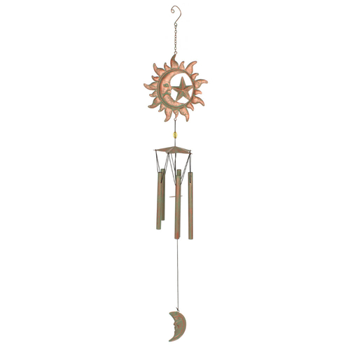 Rustic Sun and Moon Windchime