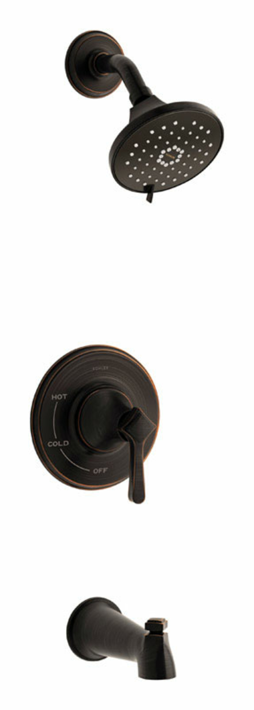 Kohler 4717328 Georgeson 1 Handle Tub & Shower Faucet, Oil Rubbed 