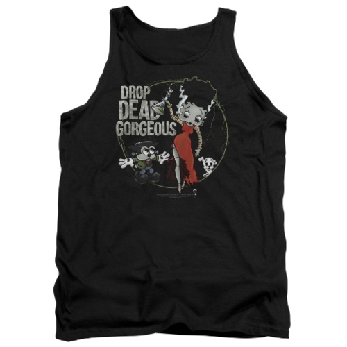 Trevco Betty Boop-Drop Dead Gorgeous - Adult Tank Top - Black, Med
