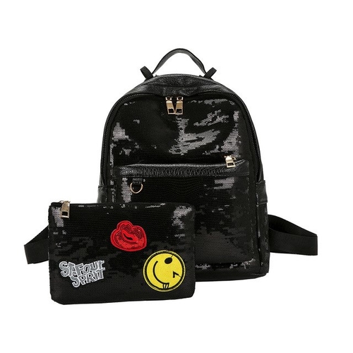 Fashion Backpack Women lady girl Bling Sequins