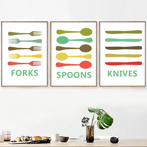 Cartoon Knives Forks Spoons Nordic