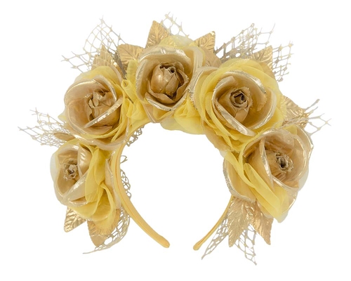 Yellow gold flower headband