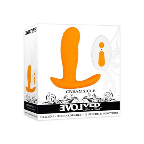 Evolved Creamsicle Rechargeable Remote-Controlled Silicone G-Spot and