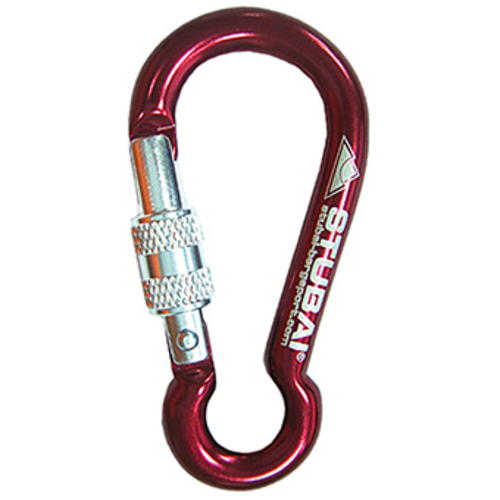 Stubai 432505 Minikarabiner Screw Gate - Red