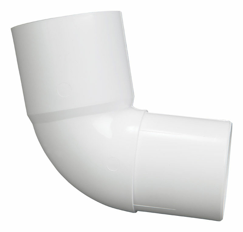 Plastmo 5005388 Classic 2.5 in. White Vinyl Downspout Elbow