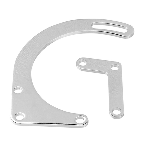 SBC Chrome Low Mount Alternator Bracket SWP SB For