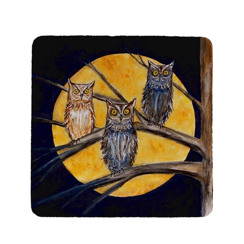 Main Betsy Drake CT248 Night Owls Coaster - Set of 4 image