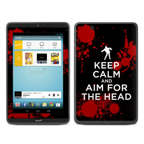 DecalGirl TO89-KEEPCALM-ZOMBIE Tolino Tab 8.9 Skin - Keep Calm - Zombi