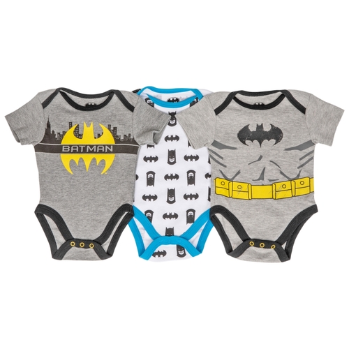 Batman 806577-3-6months Batman Classic Infant Bodysuit Set, 3-6 Mo
