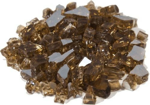 Dagan TG-COPPER 0.25 in. Reflective Fire Glass, Copper