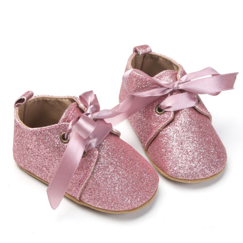 Infant Toddler Glitter Soft Shoes Baby Boy Girl