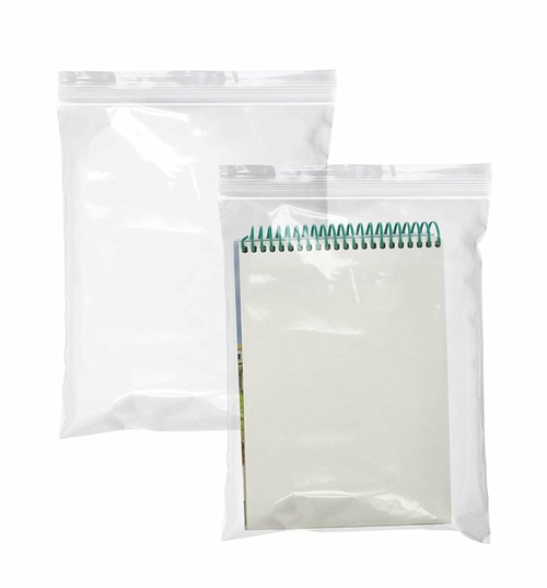 Pack of 1000 Clear Zipper Bags 9 x 12. Seal Top Polyethylene Bags