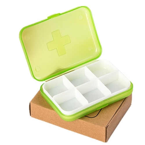 Mini 6 Slots Portable Vitamin Medical Pill Box