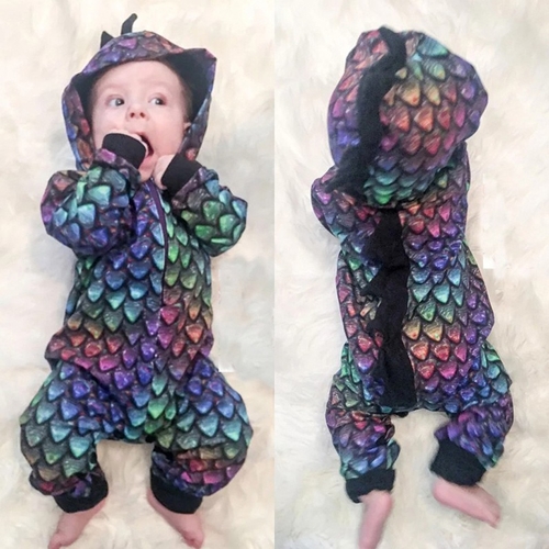Newborn Baby Hooded Romper Baby Boys Girls Soft