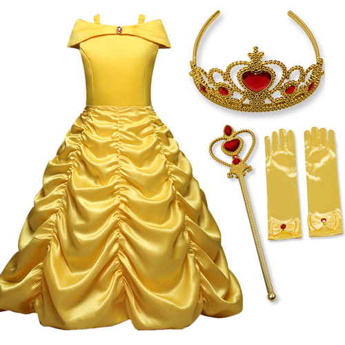 8Yrs Elsa Princess Dresses Belle Costume Anna