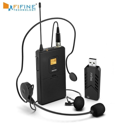 Wireless Lavalier Microphone for PC Mac with USB Receiver Free Your