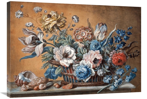 Global Gallery GCS-266853-36-142 36 in. A Basket of Carnations Art Pri