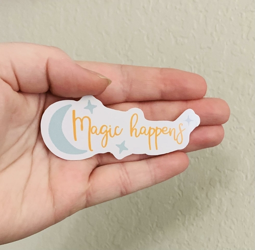 Magic Happens Sticker/Magnet