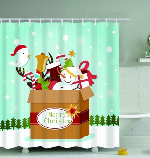 Christmas Box Shower Curtain