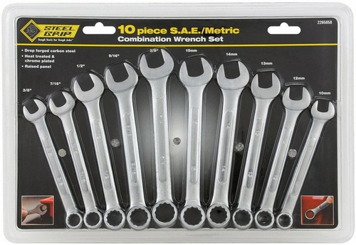 Steel Grip 2265858 10 Piece Combination Wrench Set