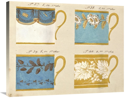 Global Gallery GCS-454925-2835-142 28 x 35 in. Quatre Tasses Du 1er Ch