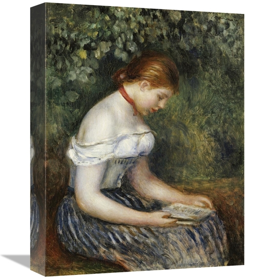 Global Gallery GCS-267108-16-142 16 in. The Reader - A Young Girl Seat