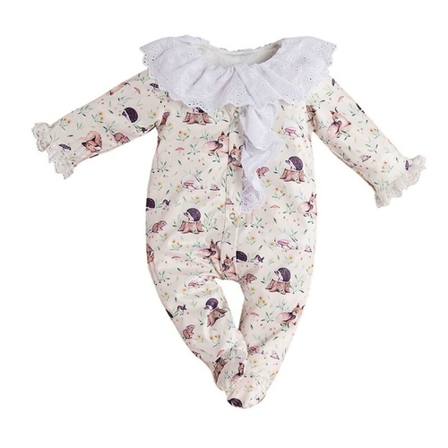 Newborn Infant Baby Girl Boy Footed Sleeper Romper