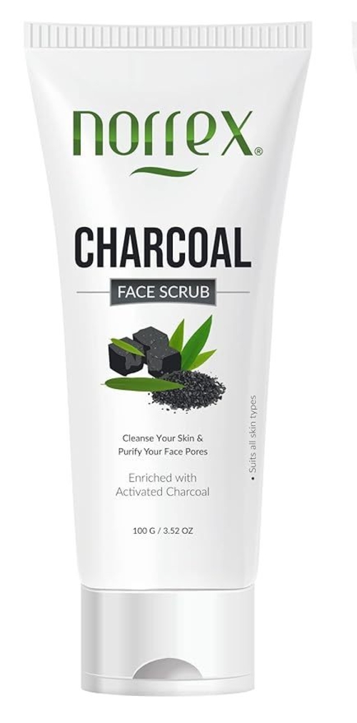 Charcoal Face Scrub for Oily and Normal Skin - 100g | Deep Exfoliation