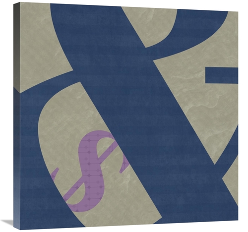 Global Gallery GCS-382241-3030-142 30 x 30 in. Type Collage - Stacked 