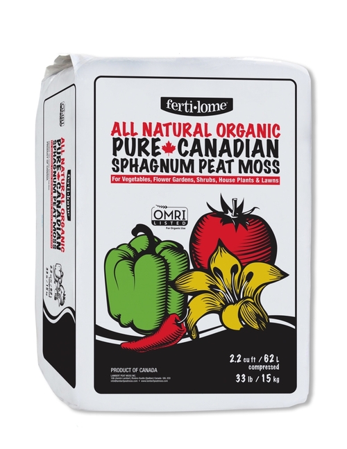 Fertilome 020061 2.2 cu. ft. Compressed Peat Moss