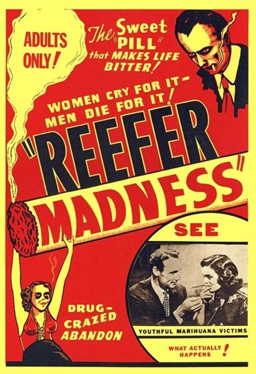 Reefer Madness Drug Movie Poster 8 x 12 Tin Sign