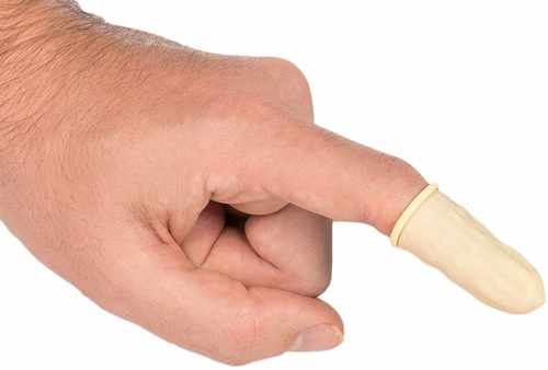 Dukal Industrial Finger Cots Box of 144 White Pre-Rolled Finger Cots