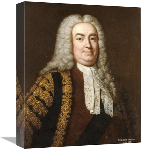 Global Gallery GCS-267500-16-142 16 in. Portrait of Sir Robert Walpole