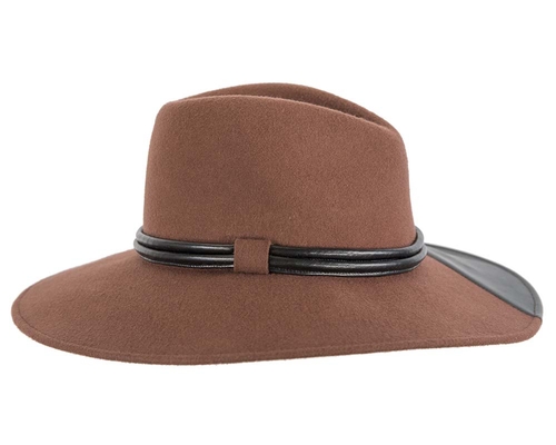 Unique wide brim fashion fedora hat