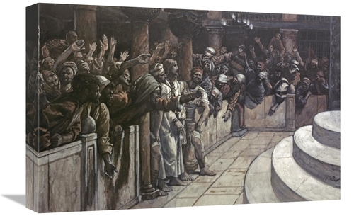Global Gallery GCS-280303-22-142 22 in. False Witness Before Caiaphas 