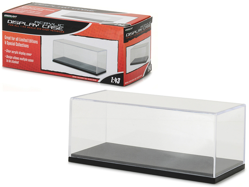 Acrylic Display Show Case with Plastic Base for 1/43 Scale Model Cars