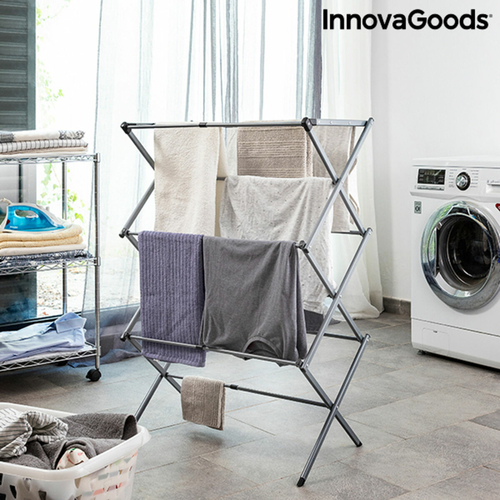 Folding and Extendable Metal Clothes Dryer with 3 Levels Cloxy