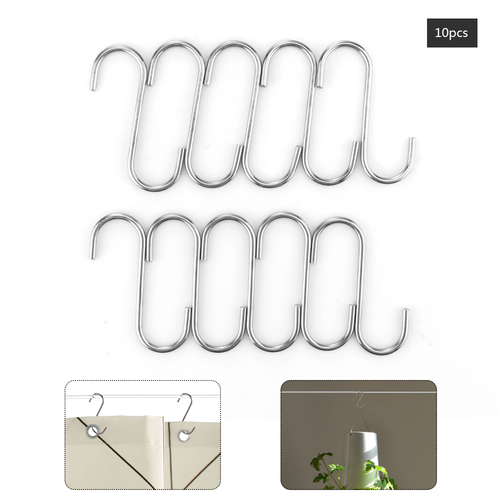 Stainless Steel Shower Curtain Rings Hooks