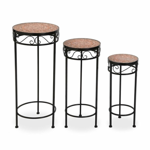 Flower Pot Stand Versa Metal (30 x 69 cm) (3 pcs)